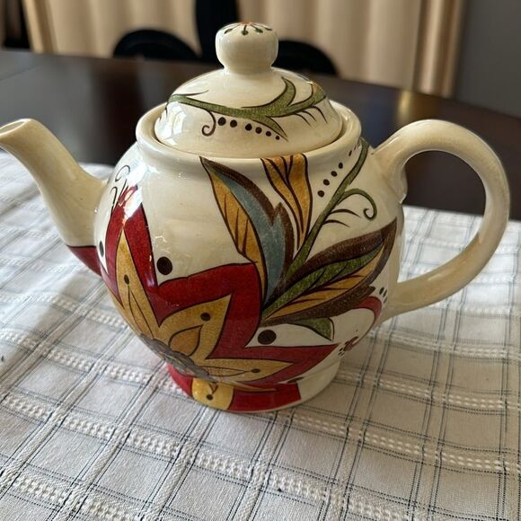 Pier 1 Carynthum Teapot & Lid Decor - Picture 1 of 7